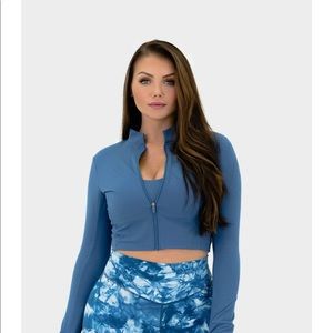 NWT Balance Athletica elevate crop zip